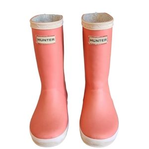 Hunter Kids Waterproof Rainboots, 10UK, Pink